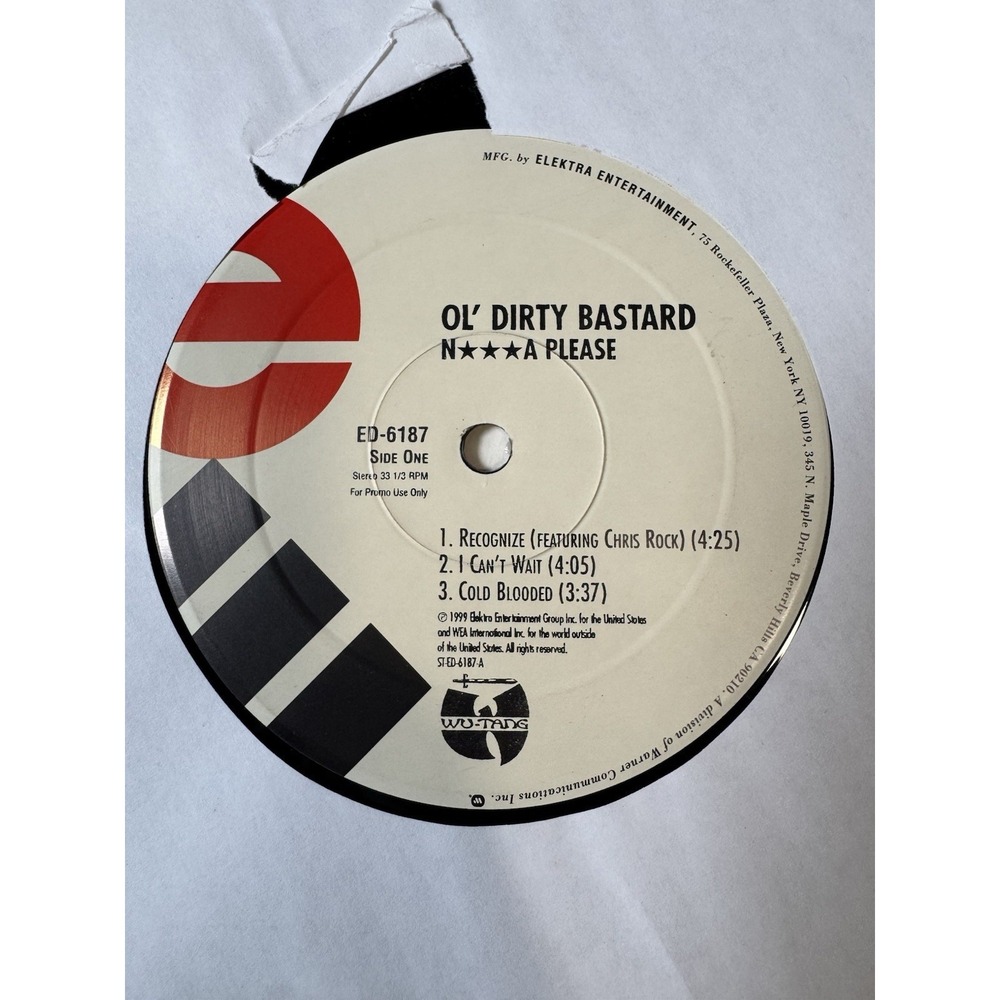 OL' DIRTY BASTARD "N***GA PLEASE" 1999 VINYL LP PROMO Near MINT - Picture 2 of 9